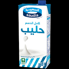 حليب كامل الدسم 1 لتر
